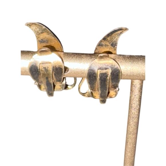 Aksel Holmsen Norway Vintage Red Guilloche Enamel Sterling Silver Vtg Earrings - Picture 6 of 10